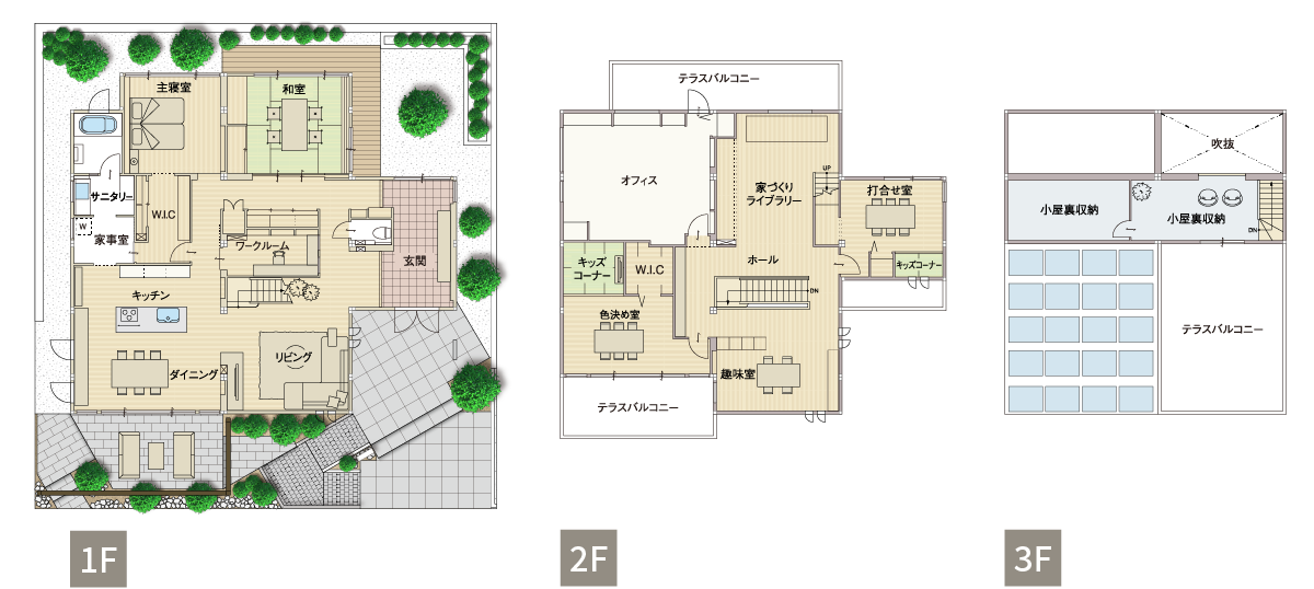 春日井展示場パルフェ間取り図