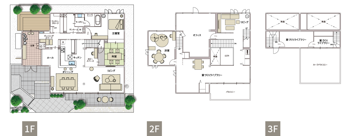 豊田展示場パルフェ間取り図