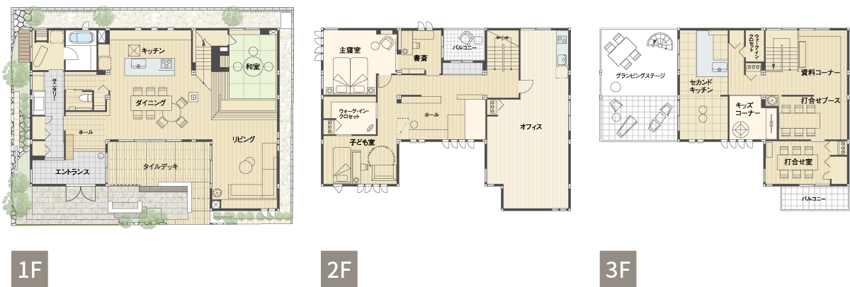 岐阜県庁前展示場間取り図