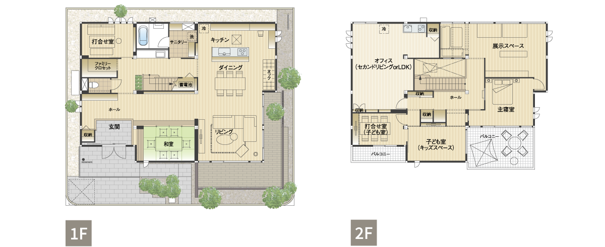 土岐展示場パルフェ間取り図