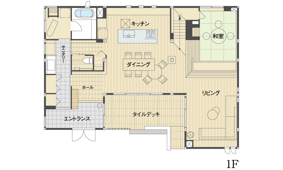 岐阜県庁前デシオ展示場／間取り図1F