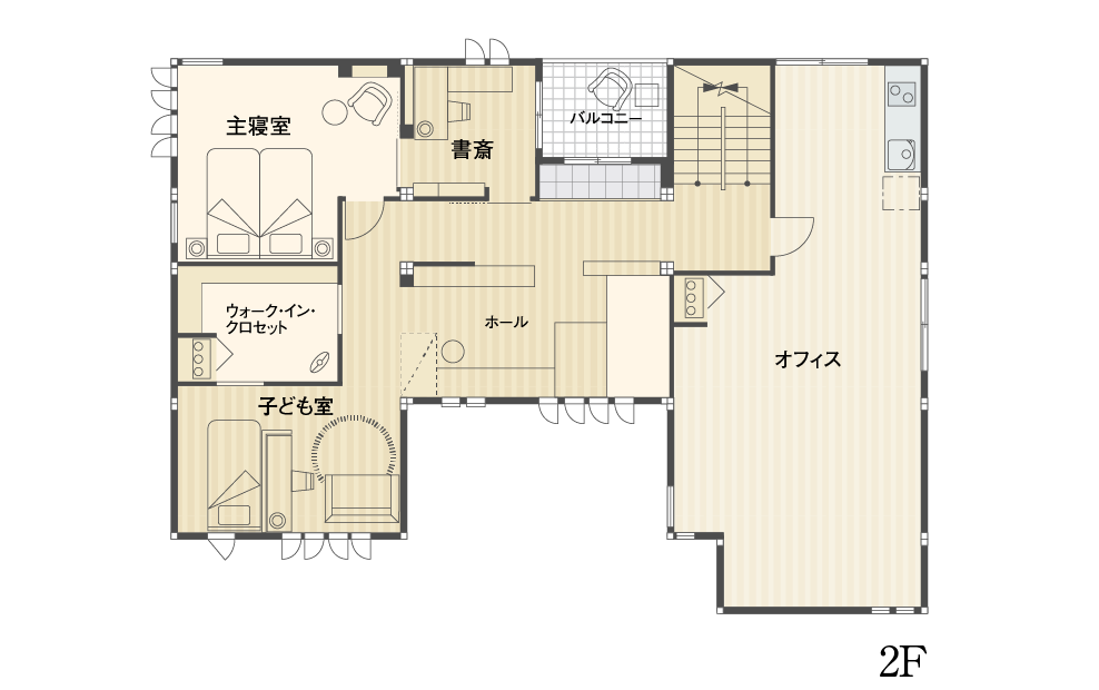 岐阜県庁前デシオ展示場／間取り図2F