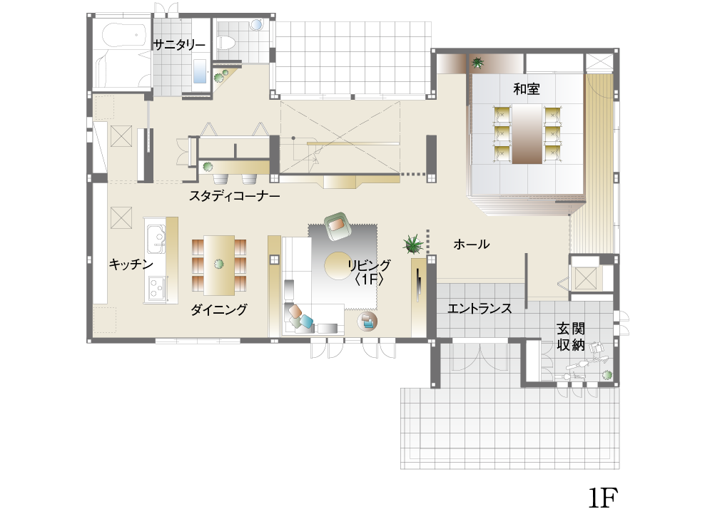 各務原展示場／間取り図1F