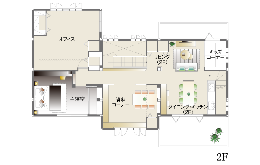 各務原展示場／間取り図2F