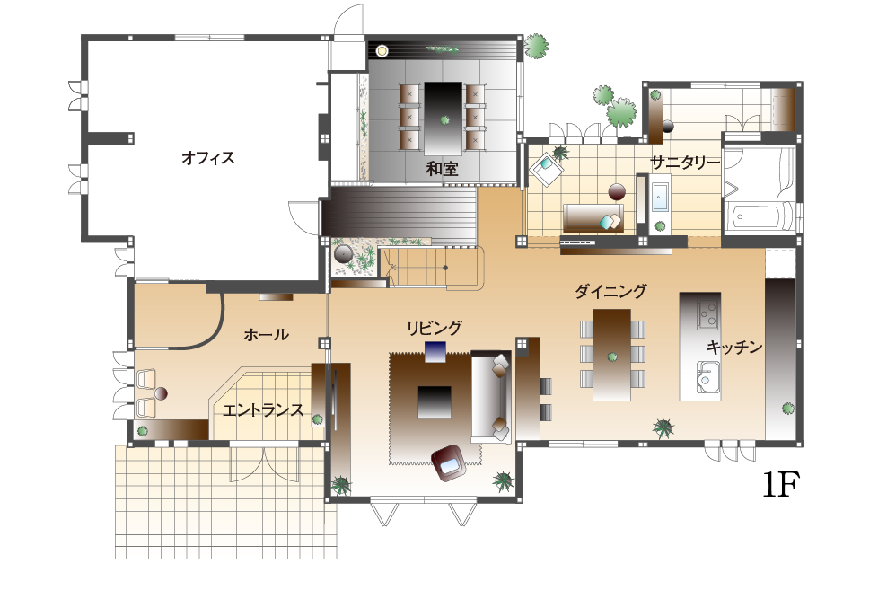 可児展示場／間取り図1F