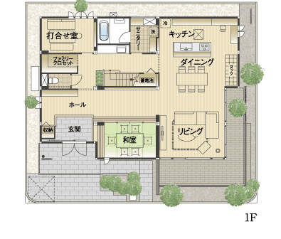 土岐展示場／間取り図1F