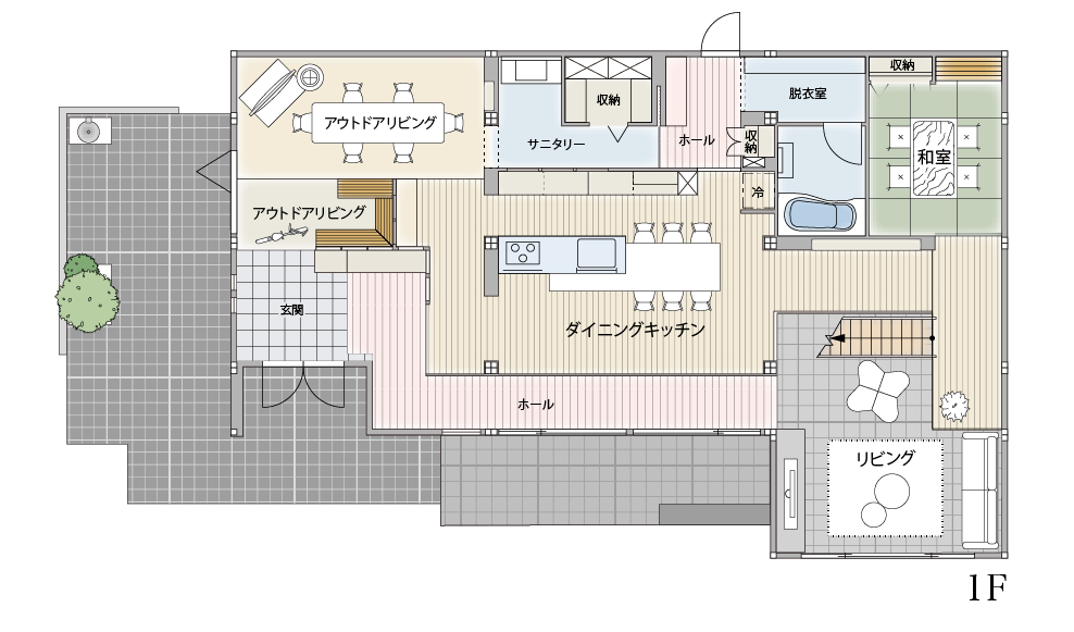 桑名展示場／間取り図1F