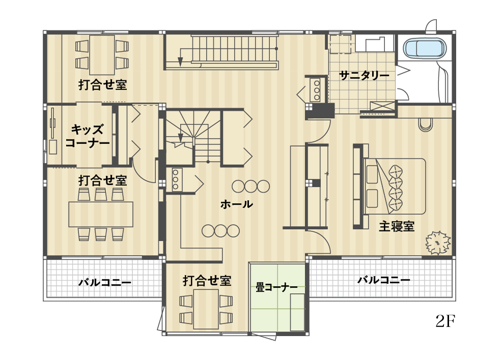 名張展示場／間取り図2F