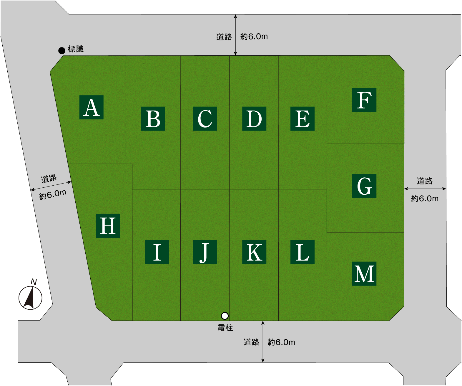 区画図：ユナイテッドハイムパーク蟹江町学戸