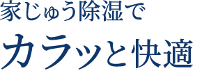 家じゅう除湿でカラッと快適