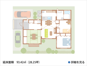 間取りを大きさから選ぶ セキスイハイム中部3階建てや二世帯の住宅設計 住宅デザインのご紹介